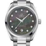 Omega Seamaster Aqua Terra 150M Co-Axial Master Chronometer Ladies Watch – 38 mm Steel Case – Tahiti Mother-Of-Pearl Diamond Dial – 220.10.38.20.57.001