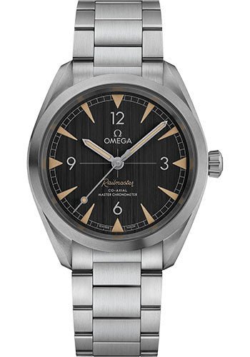 Omega Seamaster Railmaster Omega Co-Axial Master Chronometer Watch – 40 mm Steel Case – Vertically Brushed Black Dial – 220.10.40.20.01.001