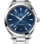 Omega Aqua Terra 150M Co-Axial Master Chronometer Watch – 41 mm Steel Case – Blue Dial – Brushed And Polished Steel Bracelet – 220.10.41.21.03.001