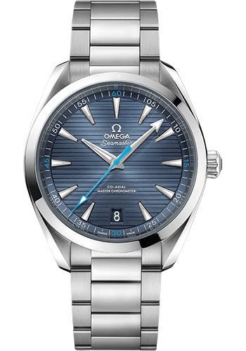Omega Aqua Terra 150M Co-Axial Master Chronometer Watch – 41 mm Steel Case – Blue Dial – Brushed And Polished Steel Bracelet – 220.10.41.21.03.002