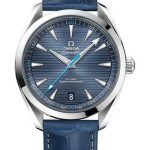 Omega Aqua Terra 150M Co-Axial Master Chronometer Watch – 41 mm Steel Case – Blue Dial – Blue Leather Strap – 220.13.41.21.03.002