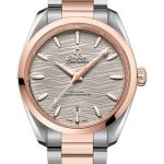 Omega Seamaster Aqua Terra 150M Co-Axial Master Chronometer Ladies Watch – 38 mm Steel And Sedna Gold Case – Waved Agate Grey Dial – 220.20.38.20.06.001