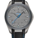 Omega Seamaster Aqua Terra 150M Omega Co-Axial Master Chronometer “Ultra Light” – 41 mm Titanium Case – Titanium Dial – Black And Blue Rubber Strap – 220.92.41.21.06.002
