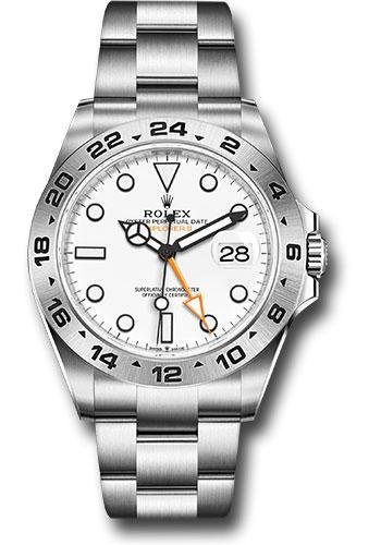 Rolex Oyster Perpetual Explorer II Watch – Oystersteel – White Dial – Oyster Bracelet – 2021 Release – 226570 w
