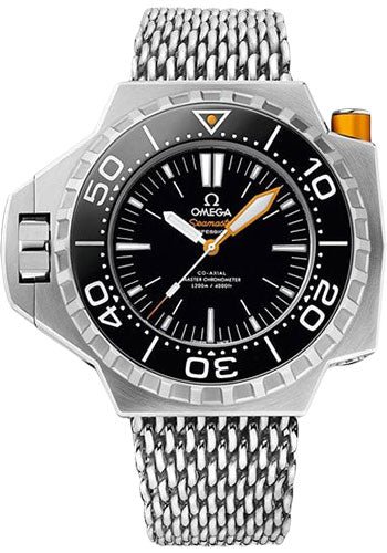 Omega Seamaster Ploprof 1200M Co-Axial Master Chronometer Watch – 55 x 48 mm Titanium Case – Bi-Directional Bezel – Black Dial – An Additional Black Rubber Strap – 227.90.55.21.01.001