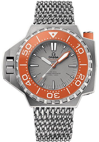 Omega Seamaster Ploprof 1200M Co-Axial Master Chronometer Watch – 55 x 48 mm Titanium Case – Bi-Directional Bezel – Grade 5 Titanium Dial – An Additional Grey Rubber Strap – 227.90.55.21.99.002