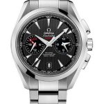 Omega Seamaster Aqua Terra 150 M Co-Axial GMT Chronograph 43 mm Watch – 43 mm Steel Case – Grey Dial – 231.10.43.52.06.001