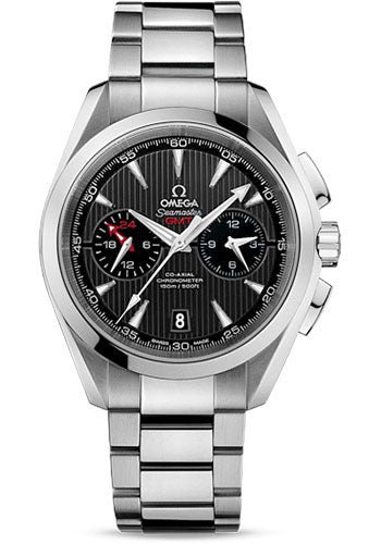 Omega Seamaster Aqua Terra 150 M Co-Axial GMT Chronograph 43 mm Watch – 43 mm Steel Case – Grey Dial – 231.10.43.52.06.001