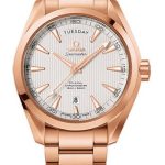 Omega Seamaster Aqua Terra Co-Axial Day-Date Watch – 41.5 mm Red Gold Case – Teak-Silver Dial – 231.50.42.22.02.001