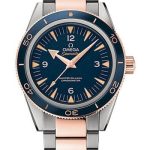 Omega Seamaster 300 Omega Master Co-Axial Watch – 41 mm Grade 5 Titanium And Sedna Gold Case – Unidirectional Sedna Gold Bezel – Blue Dial – 233.60.41.21.03.001