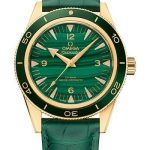 Omega Seamaster 300 Omega Co-Axial Master Chronometer – 41 mm Yellow Gold Case – Deep Green Dial – Green Leather Strap – 234.63.41.21.99.001