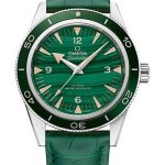 Omega Seamaster 300 Omega Co-Axial Master Chronometer – 41 mm Platinum Case – Deep Green Dial – Green Leather Strap – 234.93.41.21.99.001