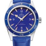 Omega Seamaster 300 Omega Co-Axial Master Chronometer – 41 mm Platinum Case – Deep Blue Dial – Blue Leather Strap – 234.93.41.21.99.002