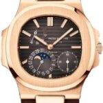 Patek Philippe Nautilus Moon Phases 40 mm Rose Gold Black Brown Dial – 5712R-001