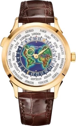 Patek Philippe Complications World Time Yellow Gold 38.5 mm Cloisonn Enamel Dial – 5231J-001