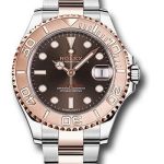 Rolex Steel and Everose Gold Rolesor Yacht-Master 37 Watch – Chocolate Dial