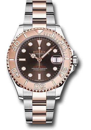 Rolex Steel and Everose Gold Rolesor Yacht-Master 37 Watch – Chocolate Dial