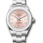 Rolex Oyster Perpetual 28 Watch – Domed Bezel – Pink Index Dial – Oyster Bracelet – 2020 Release – 276200