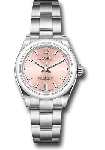 Rolex Oyster Perpetual 28 Watch – Domed Bezel – Pink Index Dial – Oyster Bracelet – 2020 Release – 276200