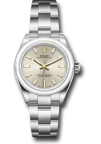 Rolex Oyster Perpetual 28 Watch – Domed Bezel – Silver Index Dial – Oyster Bracelet – 2020 Release – 276200