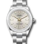 Rolex Oyster Perpetual 31 Watch – Domed Bezel – Silver Index Dial – Oyster Bracelet – 2020 Release – 277200