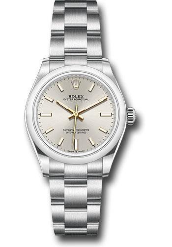 Rolex Oyster Perpetual 31 Watch – Domed Bezel – Silver Index Dial – Oyster Bracelet – 2020 Release – 277200