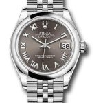 Rolex Steel and White Gold Datejust 31 Watch – Domed Bezel – Dark Grey Roman Dial – Jubilee Bracelet – 2020 Release – 278240 dkgrj