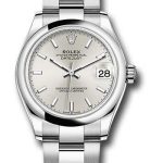 Rolex Steel and White Gold Datejust 31 Watch – Domed Bezel – Silver Index Dial – Oyster Bracelet – 2020 Release – 278240