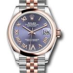 Rolex Steel and Everose Gold Datejust 31 Watch – Domed Bezel – Chocolate Diamond Roman VI Dial – Jubilee Bracelet – 278241 aubdr6j