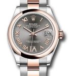 Rolex Steel and Everose Gold Datejust 31 Watch – Domed Bezel – Mother-Of-Pearl Diamond Dial – Oyster Bracelet – 278241 dkrhdr6o