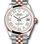 Rolex Steel and Everose Gold Datejust 31 Watch – Domed Bezel – Rose Index Dial – Jubilee Bracelet – 278241