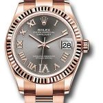 Rolex Everose Gold Datejust 31 Watch – Fluted Bezel – Rhodium Diamond Six Dial – Oyster Bracelet – 278275 dkrhdr6o