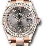 Rolex Everose Gold Datejust 31 Watch – Diamond Bezel – Rhodium Diamond Six Dial – Oyster Bracelet – 278285RBR dkrhdr6o