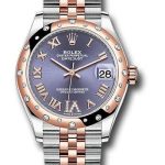 Rolex Steel and Everose Gold Datejust 31 Watch – 24 Diamond Bezel – Chocolate Diamond Roman VI Dial – Jubilee Bracelet – 278341RBR aubdr6j