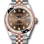 Rolex Steel and Everose Gold Datejust 31 Watch – 24 Diamond Bezel – White Roman Dial – Jubilee Bracelet – 278341RBR chodj