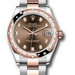 Rolex Steel and Everose Gold Datejust 31 Watch – 24 Diamond Bezel – White Roman Dial – Oyster Bracelet – 278341RBR chodo
