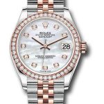 Rolex Steel and Everose Gold Datejust 31 Watch – 46 Diamond Bezel – Mother-of-Pearl Diamond Dial – Jubilee Bracelet – 278381RBR
