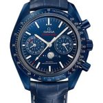 Omega Speedmaster Moonwatch Co-Axial Master Chronometer Moonphase Chronograph Blue Side Of The Moon Watch – 44.25 mm Blue Ceramic Case – Blue Ceramic Dial – Blue Leather Strap – 304.93.44.52.03.001