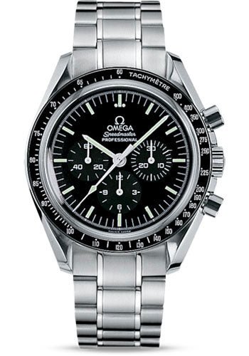 Omega Speedmaster Moonwatch Professional Watch – 42 mm Steel Case – Tachymeter Bezel – Black Dial – Extra Nato And Velcro Strap – 311.30.42.30.01.005
