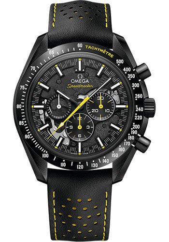 Omega Speedmaster Moonwatch Chronograph “Dark Side of the Moon” Apollo 8 – 44.25 mm Black Ceramic Case – Black Dial – Perforated Black Leather Strap – 311.92.44.30.01.001