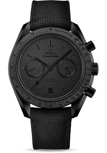 Omega Speedmaster Moonwatch Omega Co-Axial Chronograph Watch – 44.25 mm Black Ceramic Case – Black Dial – Black Nylon Strap – 311.92.44.51.01.005