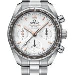 Omega Speedmaster 38 Co-Axial Chronograph Watch – 38 mm Steel Case – Silvery Dial – 324.30.38.50.02.001