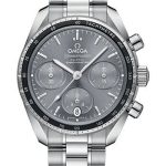 Omega Speedmaster 38 Co-Axial Chronograph Watch – 38 mm Steel Case – Grey Dial – 324.30.38.50.06.001
