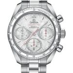 Omega Speedmaster 38 Co-Axial Chronograph Watch – 38 mm Steel Case – Mother-Of-Pearl Diamond Dial – 324.30.38.50.55.001