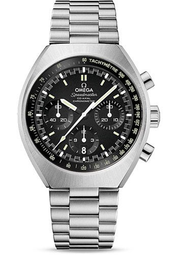 Omega Speedmaster Mark II Co-Axial Chronograph Watch – 42.4 mm Barrel-Shaped Polished And Brushed Steel Case – Matt Black Dial – Steel Bracelet – 327.10.43.50.01.001