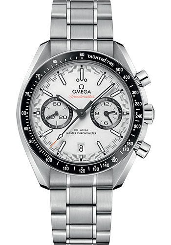 Omega Speedmaster Racing Co-Axial Master Chronograph Watch – 44.25 mm Steel Case – Black Ceramic Bezel – White Dial – 329.30.44.51.04.001