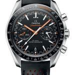 Omega Speedmaster Racing Co-Axial Master Chronograph Watch – 44.25 mm Steel Case – Black Ceramic Bezel – Matt Black Dial – Black Micro-Perforated Leather Strap – 329.32.44.51.01.001