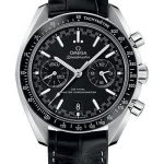 Omega Speedmaster Racing Co-Axial Master Chronograph Watch – 44.25 mm Steel Case – Black Ceramic Bezel – Black Dial – Black Leather Strap – 329.33.44.51.01.001