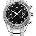 Omega Speedmaster ’57 Omega Co-Axial Chronograph Watch – 41.5 mm Steel Case – Brushed Bezel – Black Dial – 331.10.42.51.01.001