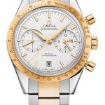Omega Speedmaster ’57 Co-Axial Chronograph Watch – 41.5 mm Steel And Yellow Gold Case – Silver Dial – Steel Bracelet – 331.20.42.51.02.001